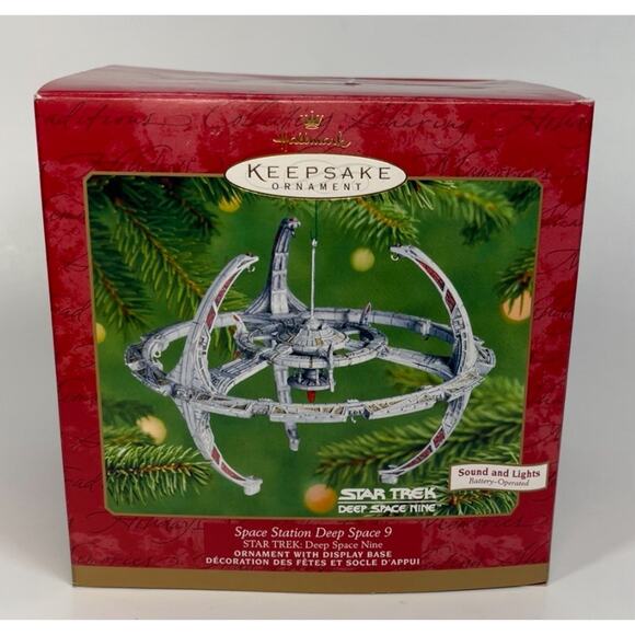 NIB Hallmark Keepsake Ornament Star Trek Space Station Deep Space 9 Sound Lights - Picture 1 of 8